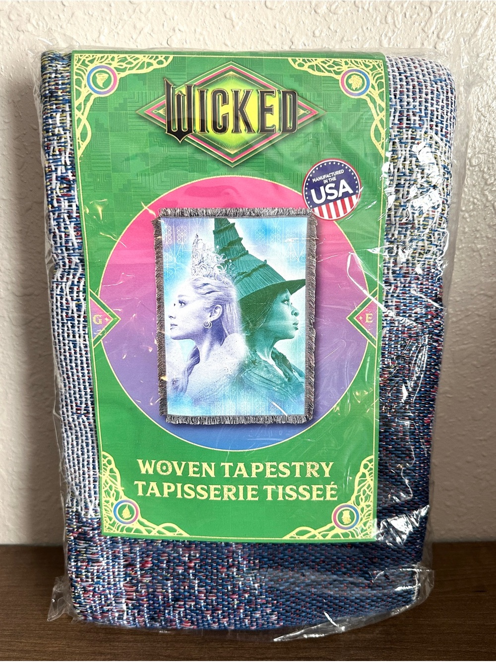 Universal Wicked Woven Tapestry
50x64 100% Polyester Made in USA
Elphaba Glinda
